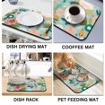 thumbnail image 4 of Washable Rubber Pioneer Dish Drying Mats for Kitchen Counter Home Large Coffee Bar Pad Accessories and Decor for Utensils Stemware 23.5''x15.5'', 4 of 7