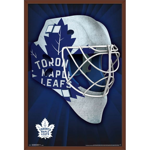 NHL Toronto Maple Leafs - Mask 16 Wall Poster, 22.375" x 34", Framed
