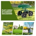thumbnail image 4 of Garden Seat with Wheels, Heavy-Duty Utility Stool Cart with Adjustable 11"-16" Height & 360° Rotatable, Rolling Garden Cart with Seat for Lawn Planting, Yard Work, Patio Gardening (Green), 4 of 6