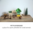 thumbnail image 3 of Percha para hámster escalera para correr actividad de animales pequeños juguete hámster de madera percha para juegos escalera para correr ejercicio gimnasia con jaula de ANGGREK Otros, 3 of 6