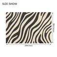 thumbnail image 4 of Yayeee Bath Rug for Bathroom Floor Non Slip Rectangle Fluffy Soft Absorbent Mat, 16"x24", Black Lines, 4 of 7