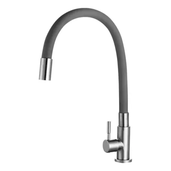 Llave Monomando Inoxidable Cocina Satinado Mc-398