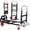 black, variant on TLGREEN 3 in 1 Heavy Duty Folding Hand Truck, 600lb Capacity, Convertible Adjustable Hand Truck Dolly,Silent Swivel Wheels, Foldable Hand Cart for Moving Households, Shopping Mall, Office, Outdoor