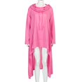 thumbnail image 5 of Gibobby Playera De Algodón Sólido Irregular Tamaño largo Tops Manga Mujer Sudadera Capucha Más Blusa Suéter Blusa de mujer（Rosa， L), 5 of 5