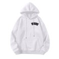 thumbnail image 4 of Gibobby Sudadera ligera hombre Moderno Sudadera con cordón para Hombre(Blanco,G), 4 of 5