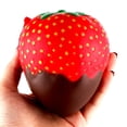 thumbnail image 2 of Jumbo Strawberry Squishy Toy 2-Pack–Slow Rising Scented Stress Relief Toys,Giant Food Squishies for Kids & Adults,Realistic Kawaii PU Squeeze Toys,Birthday Party Favors,4.5 Inches Each, 2 of 5