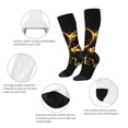 thumbnail image 6 of Daiia Sports Socks Happy New Year 2025 D Printed Novelty Crew Socks for Men Women Knee High Socks Cotton Socks Soft & Breathable Support Unisex Socks, 6 of 9
