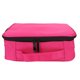 thumbnail image 1 of Bolsa de almacenamiento de herramientas cosméticas portátil, brocha de maquillaje, lápiz labial, tijeras, estuche organizador, color rojo rosa, 1 of 8
