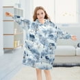 thumbnail image 5 of joogoo Blanket Hoodie for Winter Snow Landscape Oversize Sweatshirt 3-14 YR L, 5 of 7