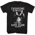 thumbnail image 2 of Halloween One Good Scare Black Adult T-Shirt, 2 of 2