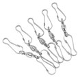 thumbnail image 1 of 20pcs Windsock Clips, Stainless Steel, 360 Degree Rotation Dual Clip Wind Spinners Hangers, Supports for Wind Spinners, Bird Feeders, Solar Lights, Flags, 1 of 7