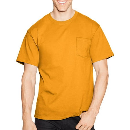 - Men's Tagless Crew Neck Short Sleeve Pocket Tshirt