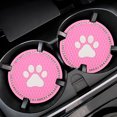thumbnail image 2 of 2PCS Universal Bling Car Cup Coaster, Accesorios de automóvil de de Rosa2 Sunnimix Bling Car Bebida Coaster, 2 of 5