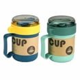 thumbnail image 1 of Portable Breakfast Cup Oatmeal Cup Cereal Nut Yogurt Mug Snack Cup Soup Mug Microwave with Lid Spoon for Kitchen Tool, 1 of 6