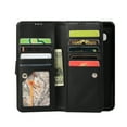 thumbnail image 7 of Zipper Wallet Case for Samsung Galaxy S10 Phone, Allytech Bling Glitter Leather Case with 9 Credit Card Holder Flip Magnetic Closure Stand Cover with Cash Pocket and Hand Strap, Black, 7 of 7