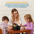 thumbnail image 3 of ECR4Kids 4-Compartment Small Plastic Caddy, Multipurpose Organization, Black, 6-Pack, 3 of 9