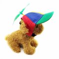 thumbnail image 3 of Chapeau d'Hélice pour Animaux de Compagnie Coloré Mignon Résistant au Soleil Respirant Réglable Remplacement Été Été Décoratif Extérieur Casquette de Baseball Fournit Vert L, 3 of 9