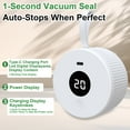 thumbnail image 6 of Henotian Mason Jar Vacuum Sealer Kit, Electric Sealer for Wide, Regular Mouth Mason Jars, Portable Vacuum Sealer for Jars,Includes 20 Lids, 6 of 6