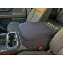 Auto Console Covers- Fits the Chevy Suburban 2021-2024 Neoprene Center Console Armrest Lid Cover Waterproof Neoprene Fabric- Black
