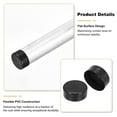 thumbnail image 3 of Tapones de goma Uxcell de 140 mm (5 1/2") ID, protectores de tuberías y postes de cercas, tapones flexibles para tuberías industriales, tubos de metal, cercas exteriores, negro, 3 of 6