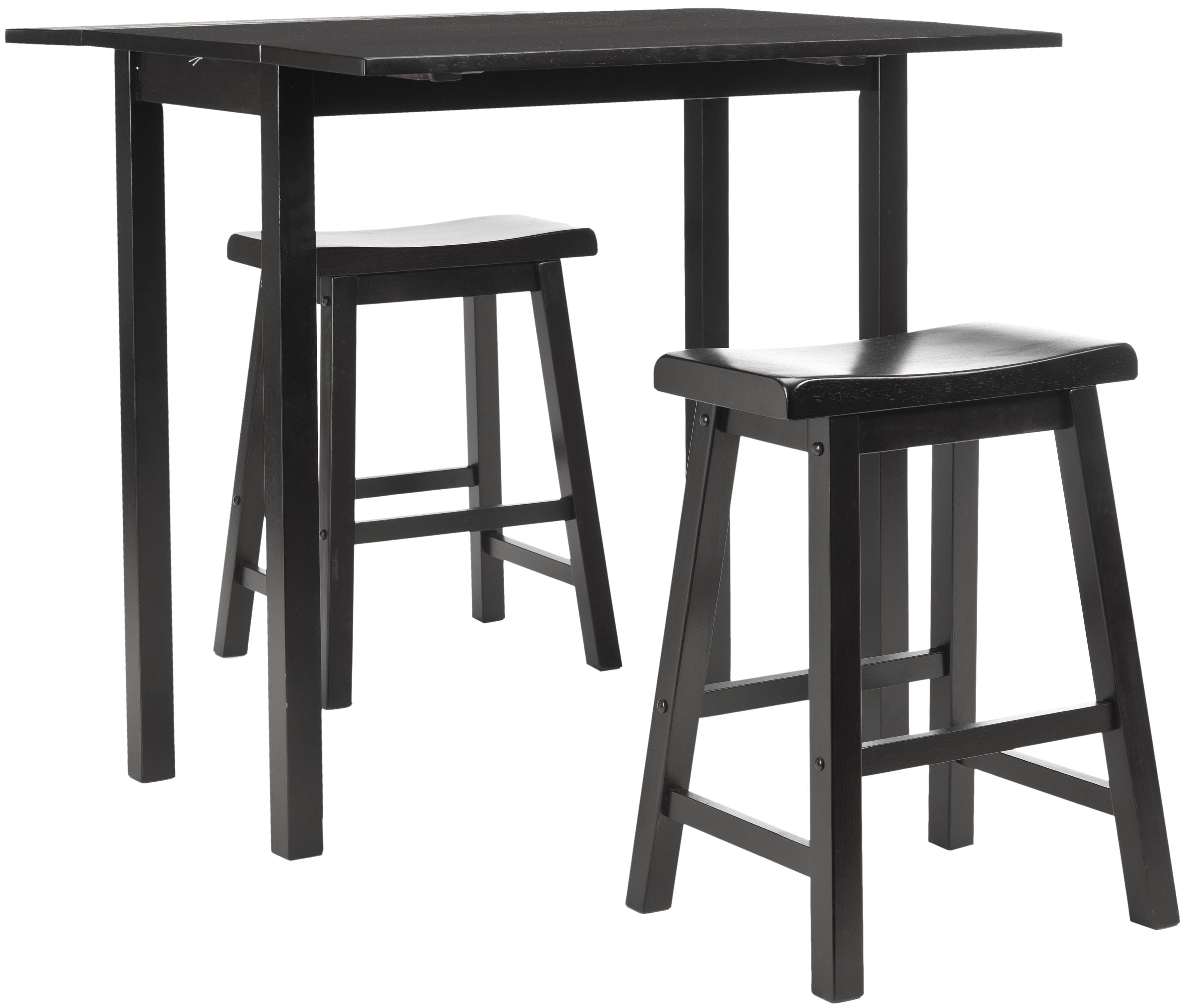 SAFAVIEH Graham Solid 3 Piece Set Pub Table, Espresso