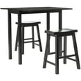 thumbnail image 6 of SAFAVIEH Graham Solid 3 Piece Set Pub Table, Espresso, 6 of 7