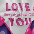 thumbnail image 2 of Dreamtimes Valentine's Day Round Tablecloth,Fuchsia Love Hearts and Roses Round Table Cloth Water Resistant Spill Proof Large Table Cover for Valentine's Day Romantic Dinner Decorate 60", 2 of 7