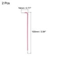 thumbnail image 2 of Unique Bargains 2mm Ball End Hex Key Wrench, L Shaped Long Arm S2 Steel Repairing Tool 2 Pack, 2 of 5
