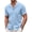 Sky Blue, variant on Men Linen Shirts Casual Button Up Short Sleeve Shirts Wedding Beach Shirts