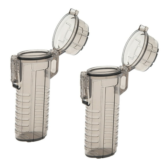 2Pcs Waterproof Lighter Case, Transparent Design, Lightweight and Compact, Multipurpose Use for Outdoor Camping Hiking