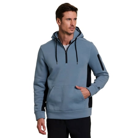 RBX Active Men's 1/4 Zip Fleece Hoodie Sweatshirt with Pockets