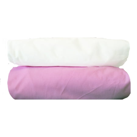 Pink And White Crib Sheet Walmart Com