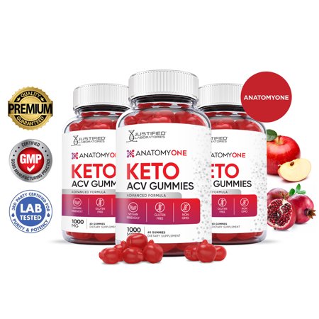 (3 Pack) Anatomy One Keto ACV Gummies 1000MG Dietary Supplement 180 Gummys
