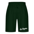 thumbnail image 5 of Puntoco Pantalones Cortos Deportivos Con Bolsillos Informales Elásticos Con Cordones Para Hombre, Pantalones Cortos Para El Hogar, Pantalones De Tres Cuartos, Verde Xxxl, 5 of 5