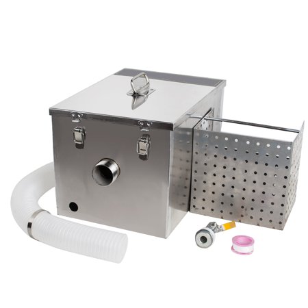 Grease Trap Interceptor Set Detachable Design For Restaurant Kitchen Wastewater Removable Baffles