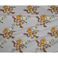 thumbnail image 4 of oneOone Polyester Lycra Fabric Leaves|Bird & Floral Block Print Fabric By The Yard 56 Inch Wide, 4 of 4