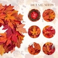 thumbnail image 4 of Guvpev 22" Fall Wreath for Front Door, Large Artificial Autumn Maple Leaf with Berries Decor for Indoor Outdoor, Thanksgiving Farmhouse Harvest Decorations, Fall Wreath Decor for Home, Mantel, Stairs, 4 of 9