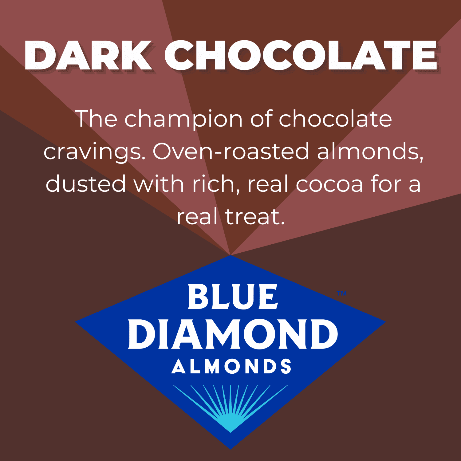 Blue Diamond Almonds Oven Roasted Dark Chocolate Flavored Almonds, 25 oz.