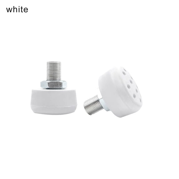 1 Pair Durable Roller Skates Elastic Adjustable Wheel Accessories Skates Toe Stopper Rubber Brake Stops Plug Block WHITE