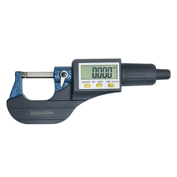 0-25mm Micron Digital Outside Micrometer Electronic Micrometer Gauge Meter 0.001mm Thickness Measuring Gauge Tools With Box ,Easy to Use