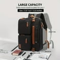 thumbnail image 4 of 3 In 1 Briefcases, Convertible Backpack Messenger Bag, Shoulder Bag, Laptop Case Handbag Business Briefcase, Multi-Functional Travel Rucksack, Fits 17.3 Inch Laptop For Men, 4 of 5