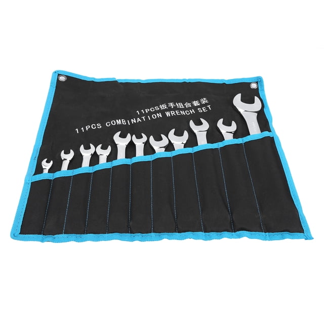 Combination Spanner Set,11Pcs Combination Wrench Set Steel Wrench Kit Hand Tools Ultimate Reliability