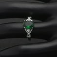 thumbnail image 3 of Birthstone Engagement Ring for Women by Ginger Lyne Sterling Silver Cubic Zirconia, 3 of 5