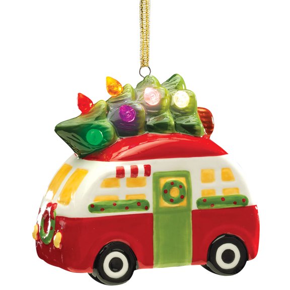 Lighted Camper Ornament by Holiday Peak
