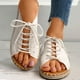 thumbnail image 1 of New Espadrille Flat Roman Sandalias de suela blanda de playa para mujer Wmkox8yii ytu1621, 1 of 5
