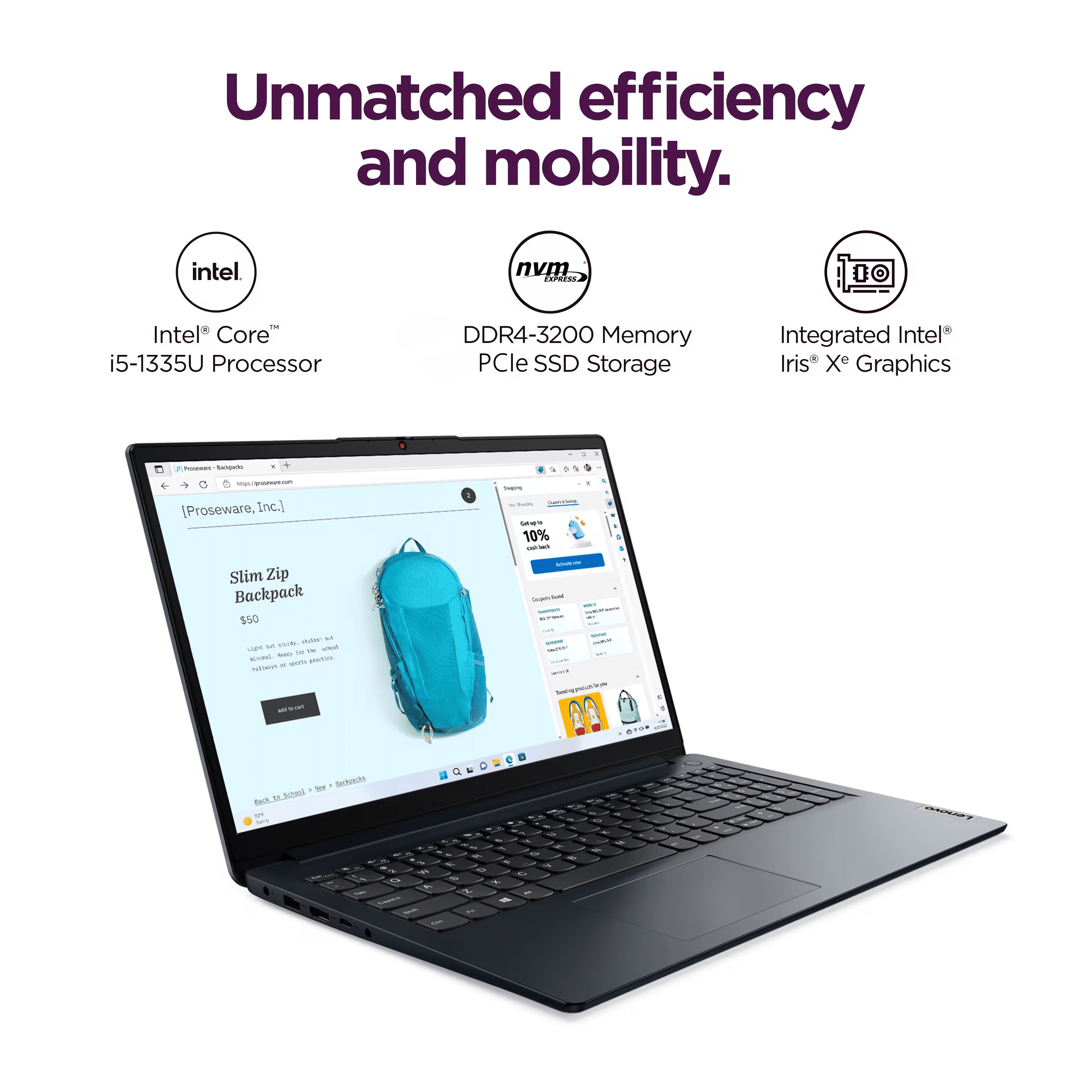 Lenovo Professional Laptop 15.6 inch FHD Touchscreen, 13th gen