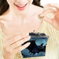 thumbnail image 7 of Bats Travel Wallet - Stylish Coin Purse with 0.7 Microfiber Material & Secure Zinc Alloy Jaws, 4.3x4.7 in/11x12 cm Size, 7 of 7