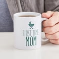 thumbnail image 4 of CafePress - First Time Mom Blue Mug - 11 oz Ceramic Mug - Novelty Coffee Tea Cup, 4 of 4