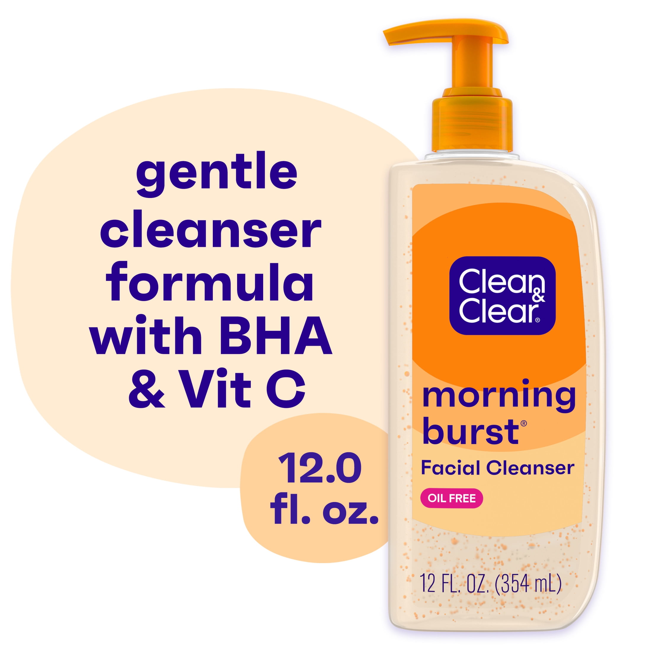 送料無料 通販  Clean & Clear Morning Burst Oil-Free Face Wash, 12 fl. oz Facial Wash