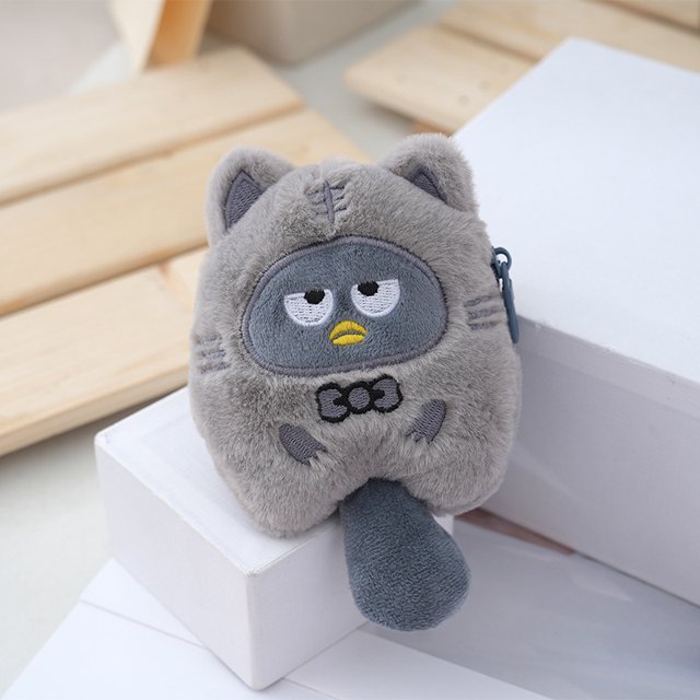 Lindo y lindo monedero de Sanrio Kulomi, muñeco de peluche, muñeco de perro Yugui, bolso, llavero colgante